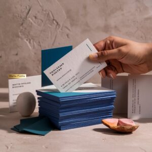Tarjetas de presentación a color brillantes (1 Cara)