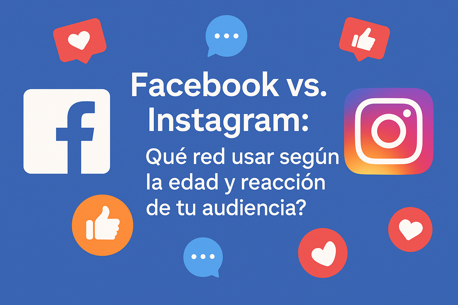 Entrada de Blog - Facebook vs. Instagram ¿Qué red usar según la edad y reacción de tu audiencia